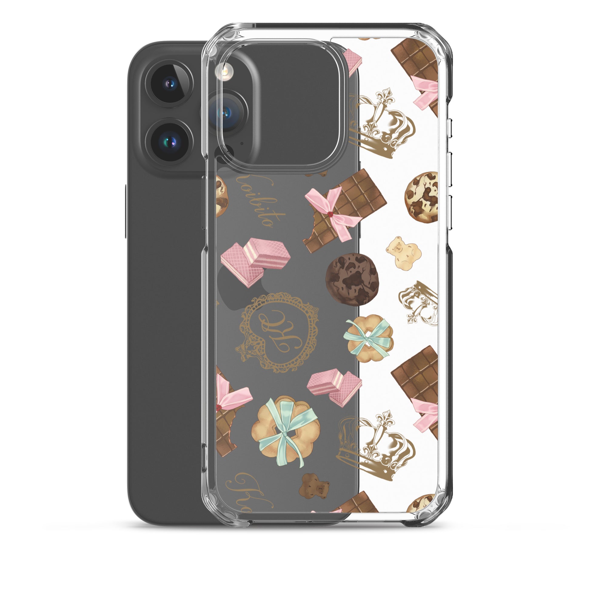 Sleek Royal Cookie iPhone® Clear Case protects against scratches and dirt with a stylish design and flexible fit.
