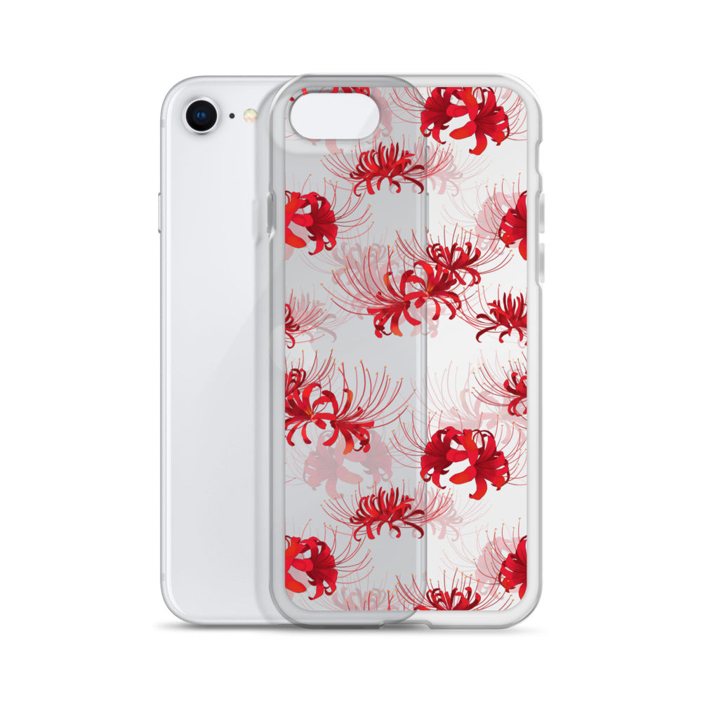 Protect your iPhone® in style with the Higanbana iPhone® Clear Case, featuring a sleek floral design.