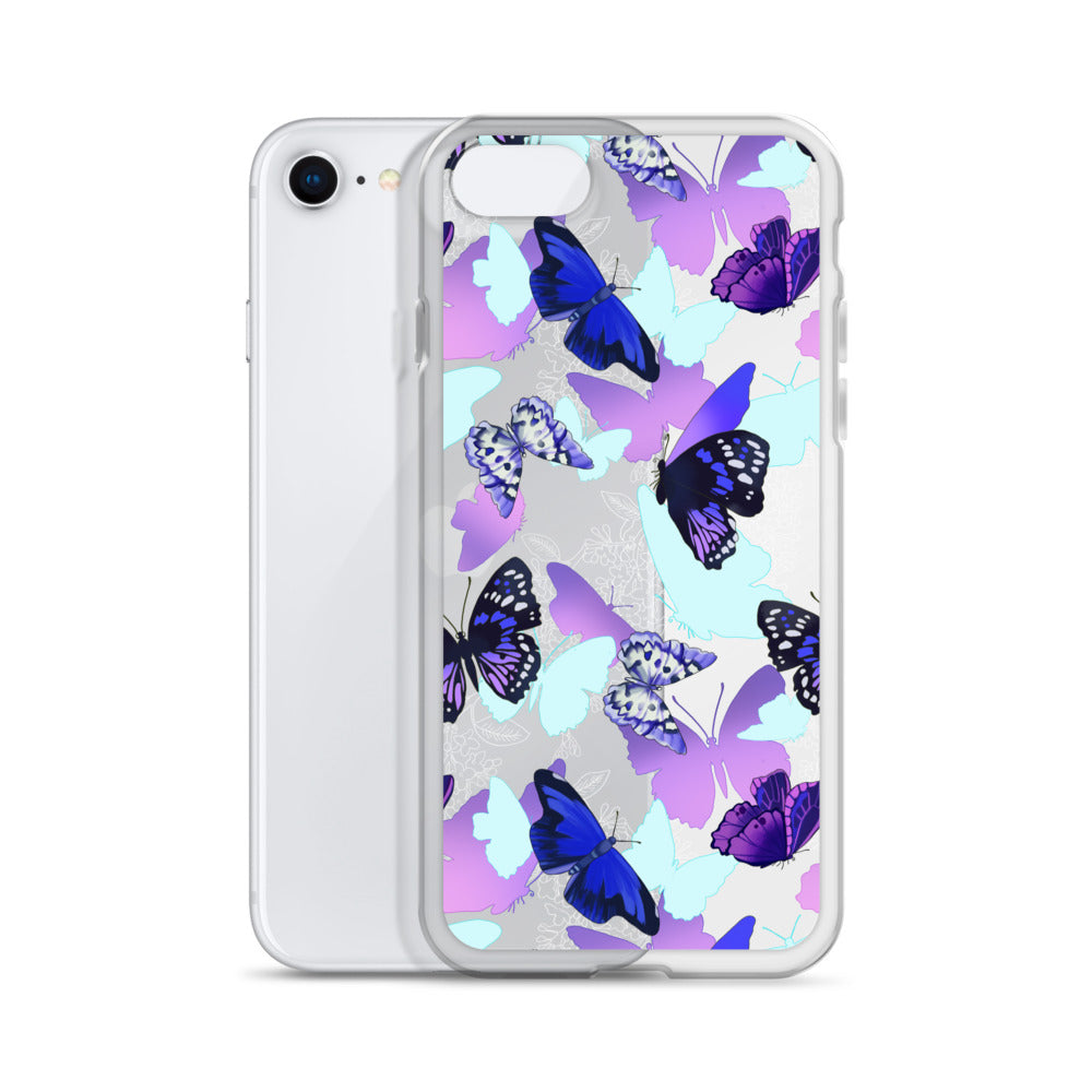 Sleek Butterfly iPhone® Clear Case features a solid back and flexible sides for easy use, while protecting against damage.