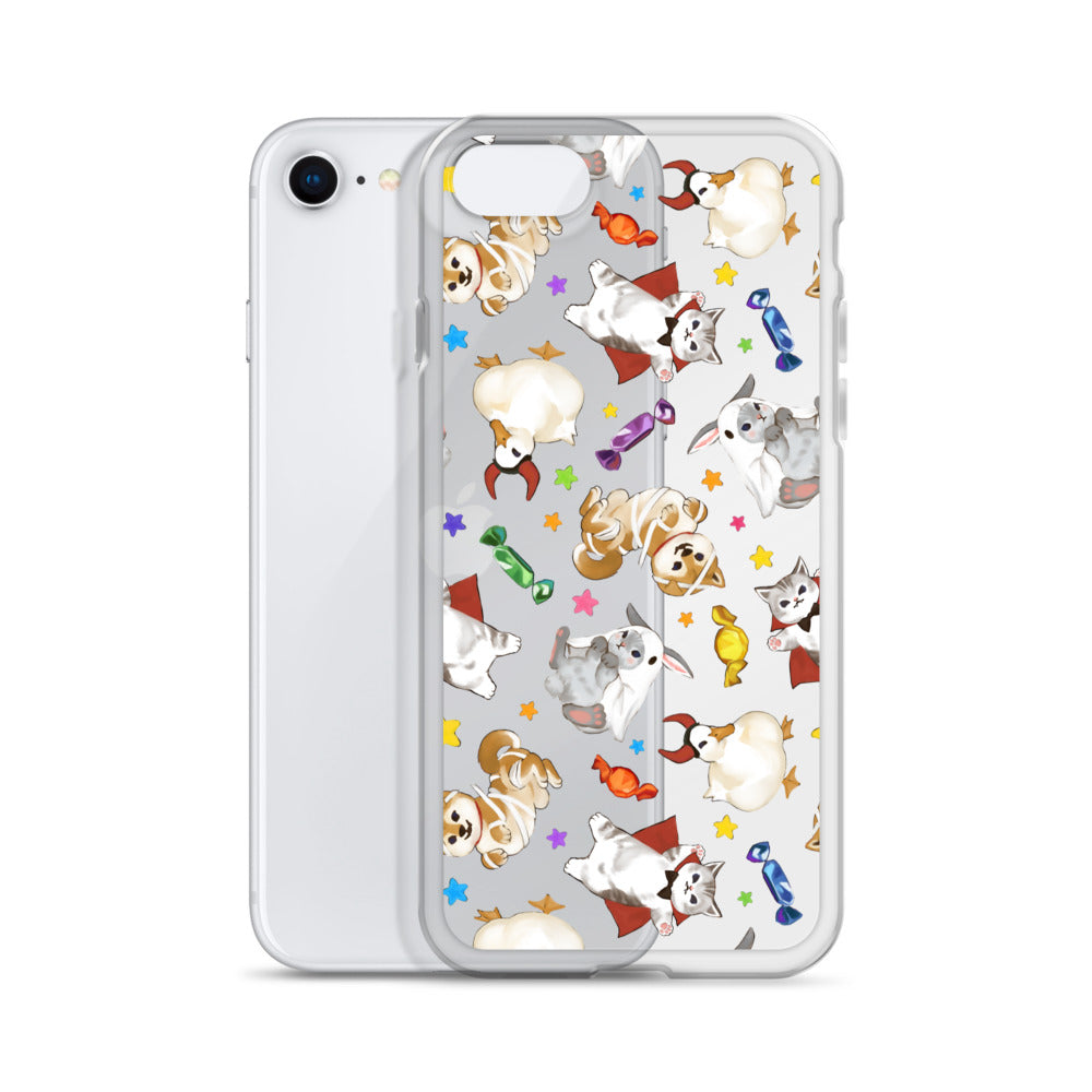 Trick or Treaters iPhone® Clear Case offers stylish protection against scratches and dirt, ideal for festive occasions.