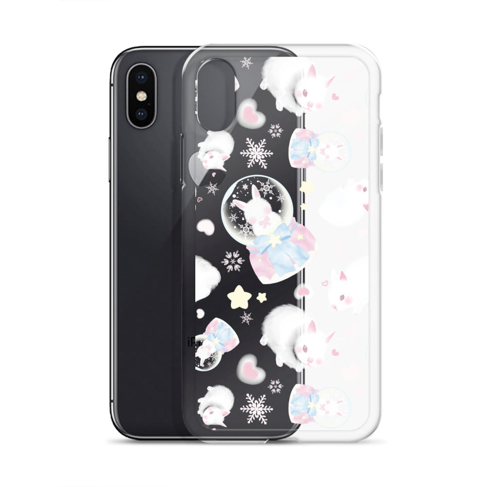 Protect your iPhone® with the Snow Bunny iPhone® Clear Case, featuring a cute design and durable, flexible construction.