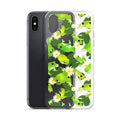 Protect your iPhone® in style with the Kero-kero iPhone® Clear Case featuring vibrant frog designs.