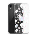 Protect your iPhone® with the stylish Snow Bunny iPhone® Clear Case featuring cute bunnies and snowflakes.