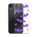 Stylish Morrigan iPhone® Clear Case featuring a solid back and flexible sides for ultimate protection and ease of use.