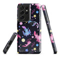 Colorful Axolotl Samsung® Tough Case featuring charming designs, ensuring your phone stays stylish and protected.