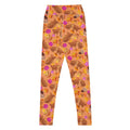 Stylish High-waisted Momiji Leggings feature a vibrant fall design, perfect for cozy outings and casual wear.