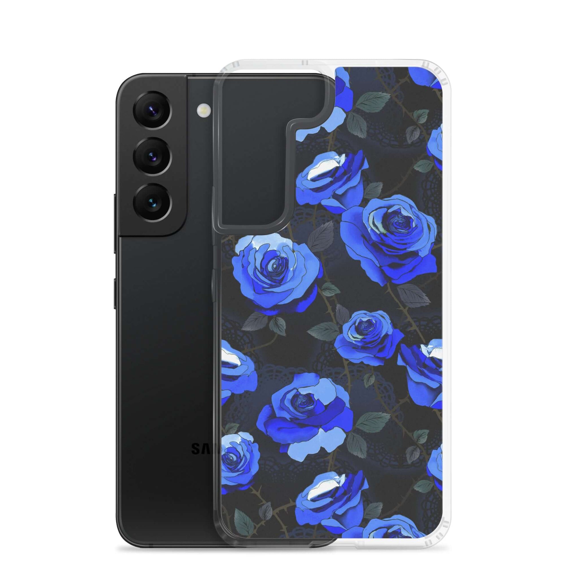 Stylish Enchanted Rose Samsung® Clear Case offers sleek protection for your phone from scratches and dirt.