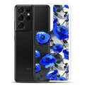 Showcasing the Enchanted Rose Samsung® Clear Case (Transparent), designed for protection and style for your phone.