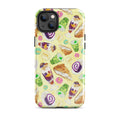 Colorful Filipino Dessert iPhone® Tough Case featuring vibrant sweets, perfect for celebrating Filipino cuisine.