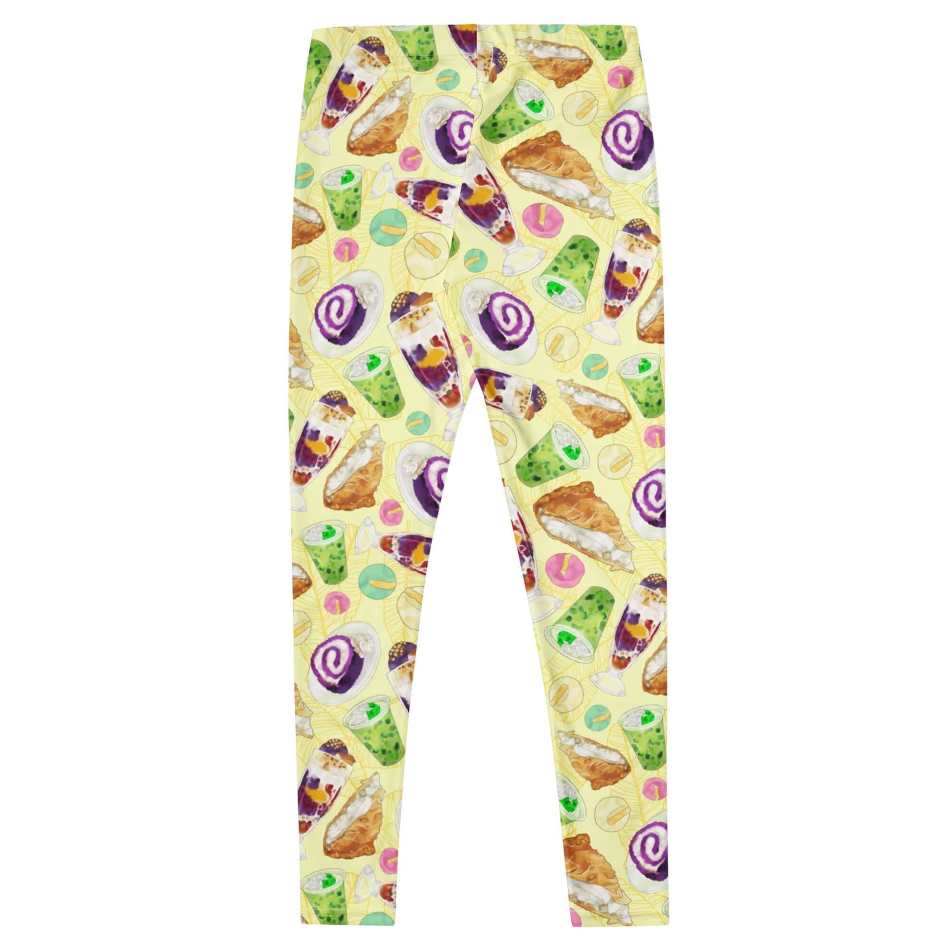 Show off your love for Filipino culture with playful Filipino Dessert Leggings featuring a vibrant dessert print.