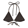 Gothic Tea Time Padded String Bikini Top featuring eco-friendly design and adjustable straps for stylish summer looks.