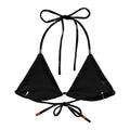 Gothic Tea Time Padded String Bikini Top features eco-friendly design and stylish adjustable straps for summer fun.