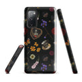 Gothic Tea Time Samsung® Tough Case features a sleek design with floral and skull motifs for stylish phone protection.
