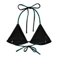 Higanbana Padded String Bikini Top featuring adjustable straps and eco-friendly recycled fabric for summer style.