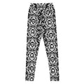 High-waisted Queen's Beloved Kitty Leggings feature a regal cat design, perfect for stylish comfort.