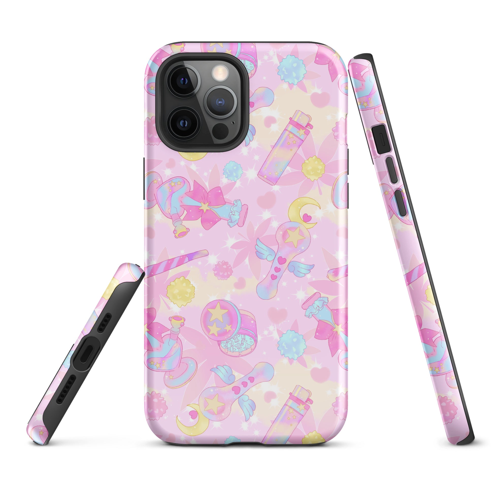 Stylish Indica Magica iPhone® Tough Case featuring a colorful design, durable dual-layer protection for your phone.