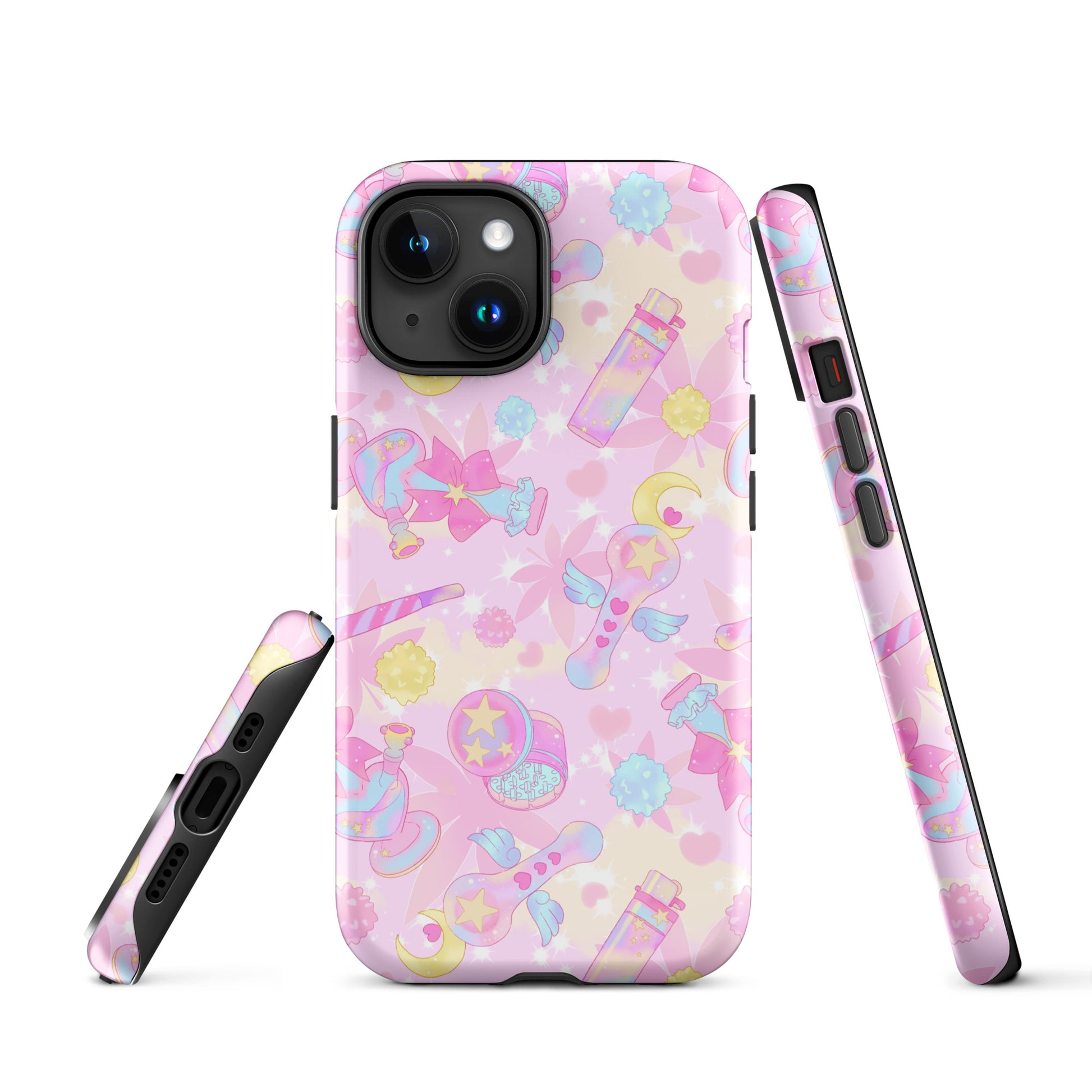 Stylish Indica Magica iPhone® Tough Case offers durable protection with a colorful design for year-round safety.