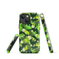 Colorful Kero-kero iPhone® Tough Case featuring a frog design, offering stylish protection for your phone all year round.