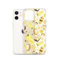 Lemon iPhone® Clear Case featuring vibrant lemon designs, offering stylish protection against scratches and dirt.