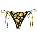 Lemon String Bikini Bottom featuring fun lemon graphics, perfect for sunny days by the pool. Enjoy UPF 50+ protection!