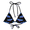 Lilith Padded String Bikini Top featuring eco-friendly, soft recycled polyester and stylish adjustable straps.