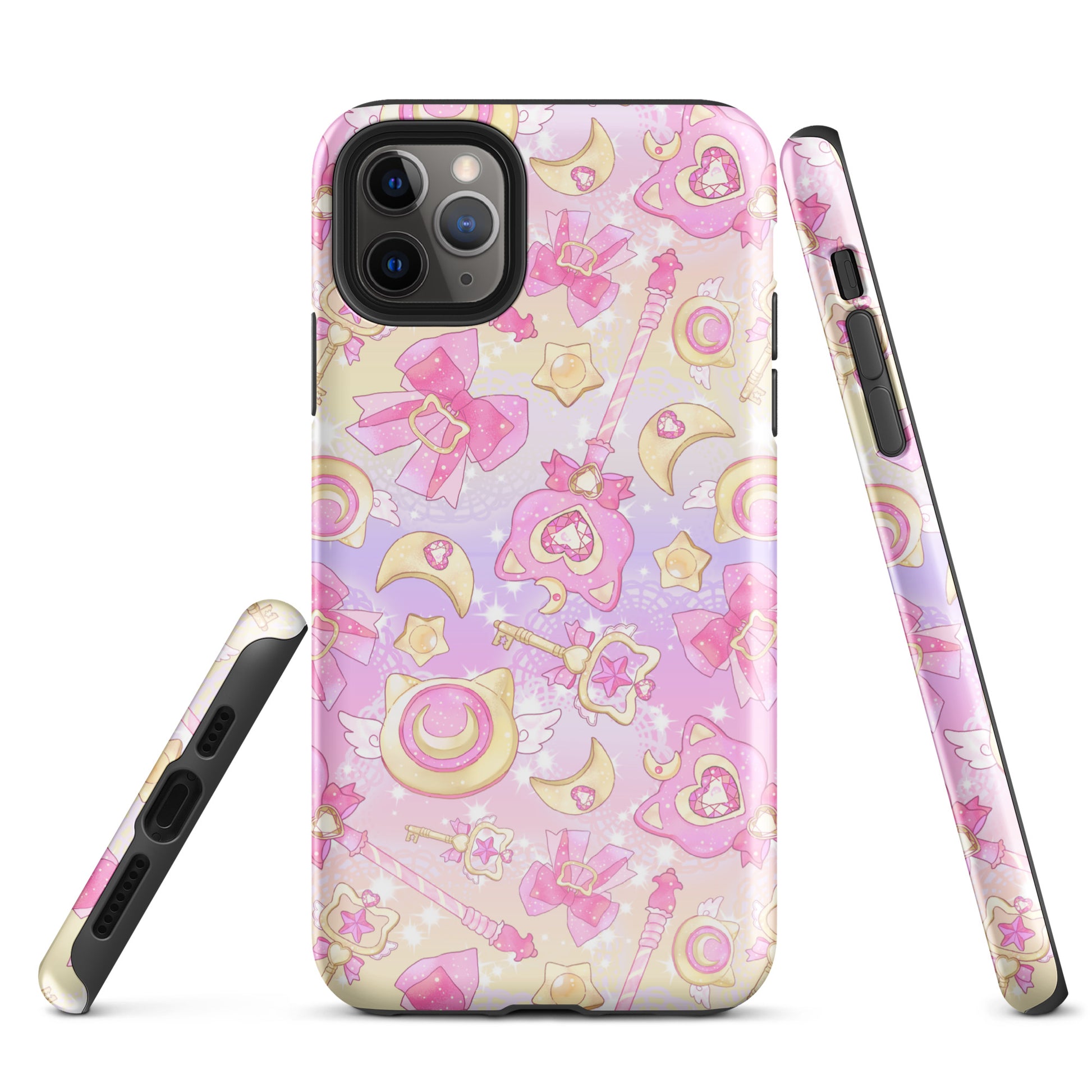 Stylish Magical Girl iPhone® Tough Case featuring colorful designs to protect your phone with charm and flair.