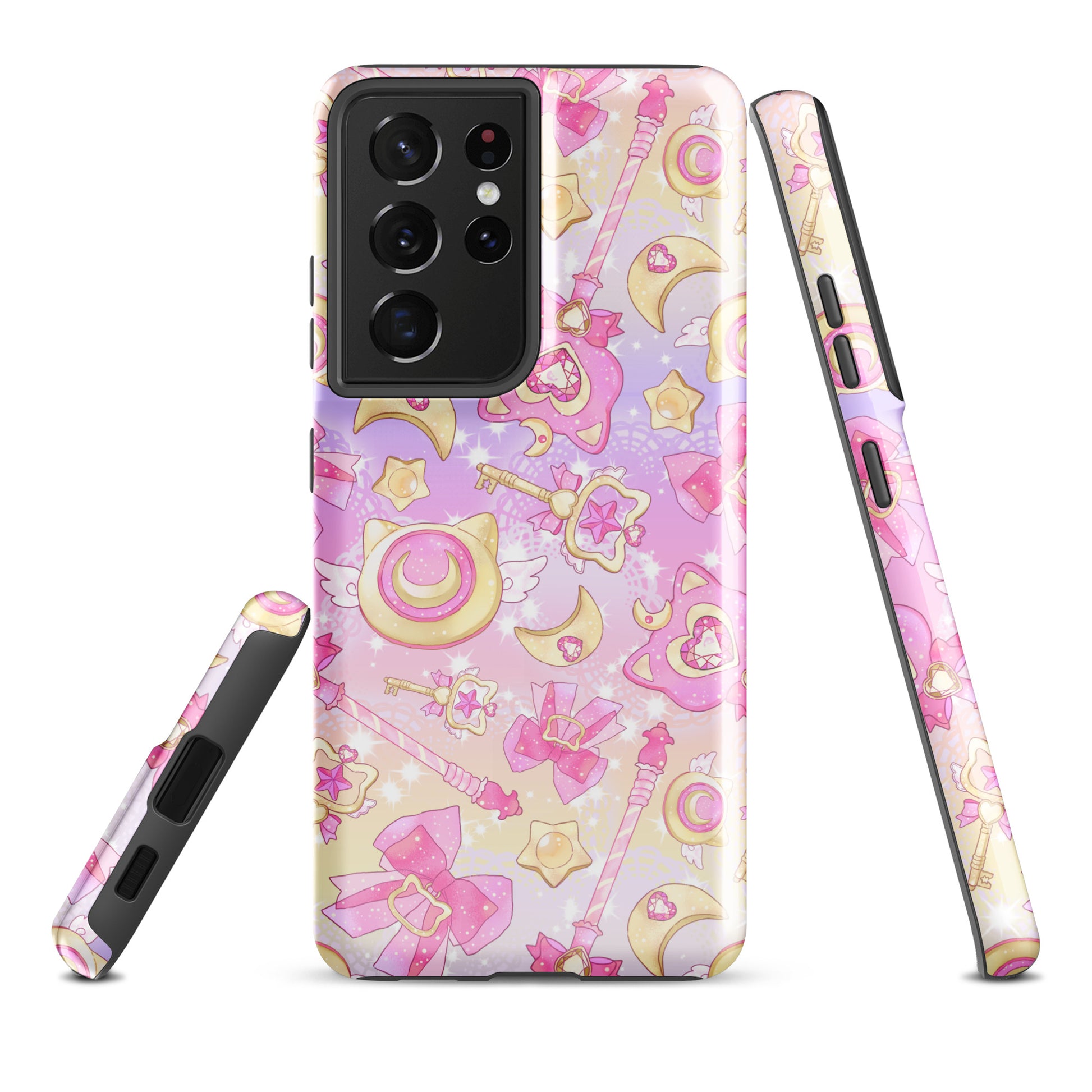 Colorful Magical Girl Samsung® Tough Case featuring enchanting designs, perfect for protecting your phone in style.