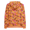Cozy Momiji Hoodie in vibrant autumn tones with pink accents, perfect for any fall occasion. Soft and stylish!