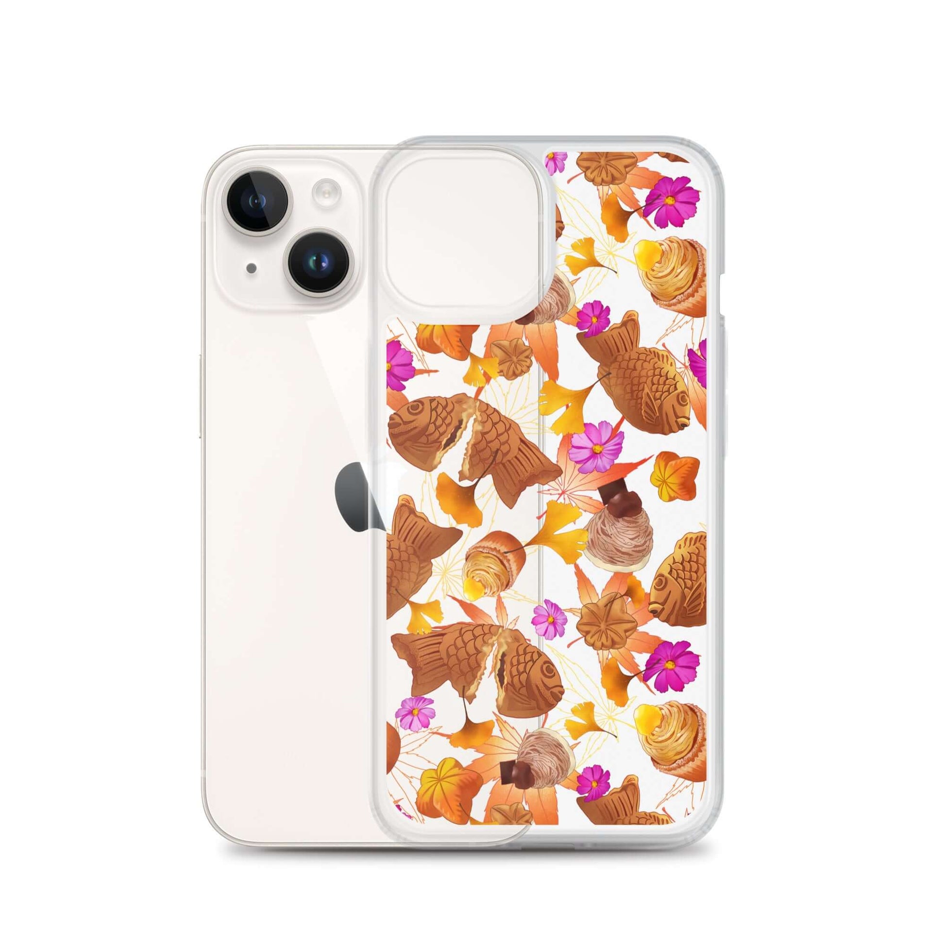 Momiji iPhone® Clear Case features a stylish design, protecting your phone from scratches and dirt effortlessly.