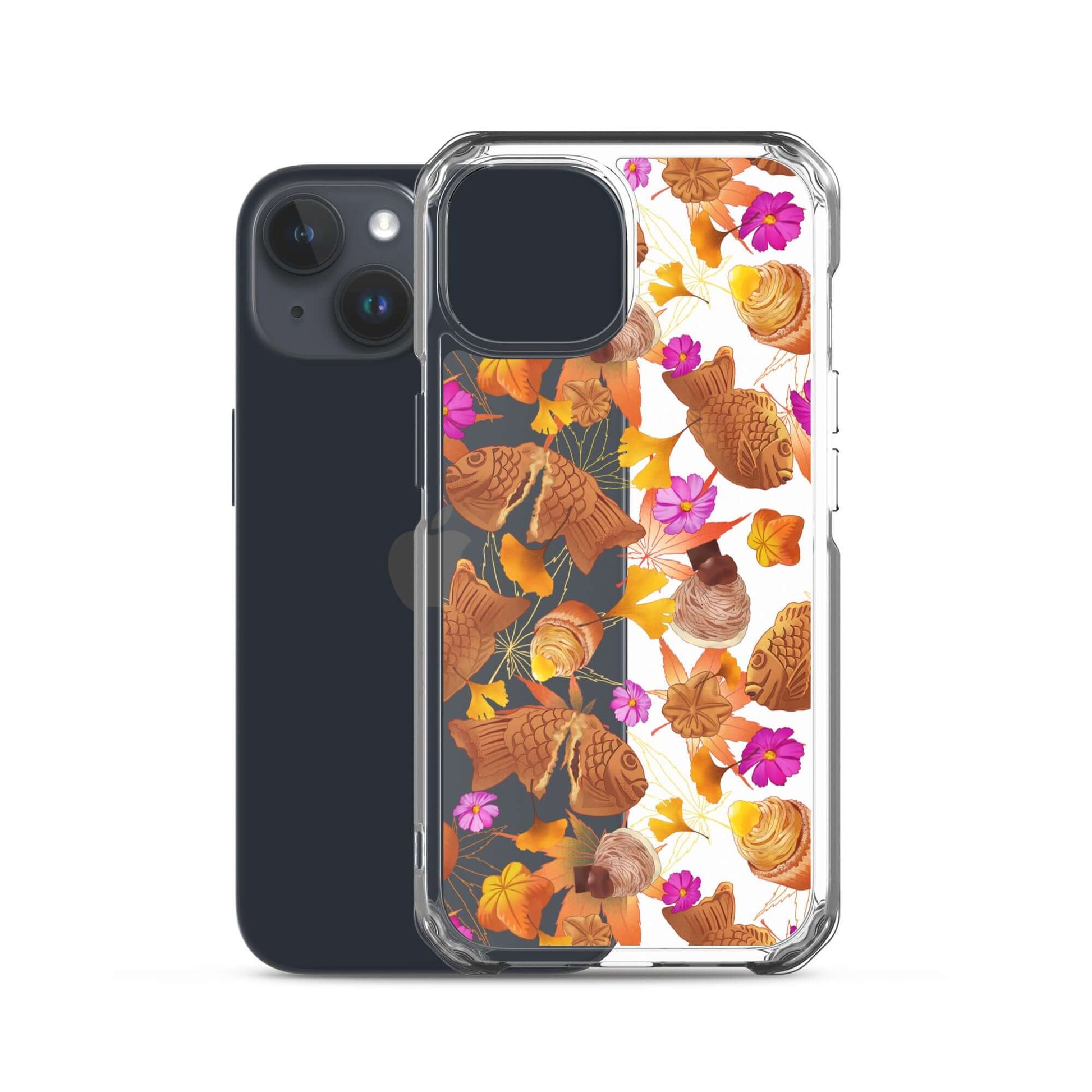Stylish Momiji iPhone® Clear Case features a flexible design, protecting your device while showcasing unique art.