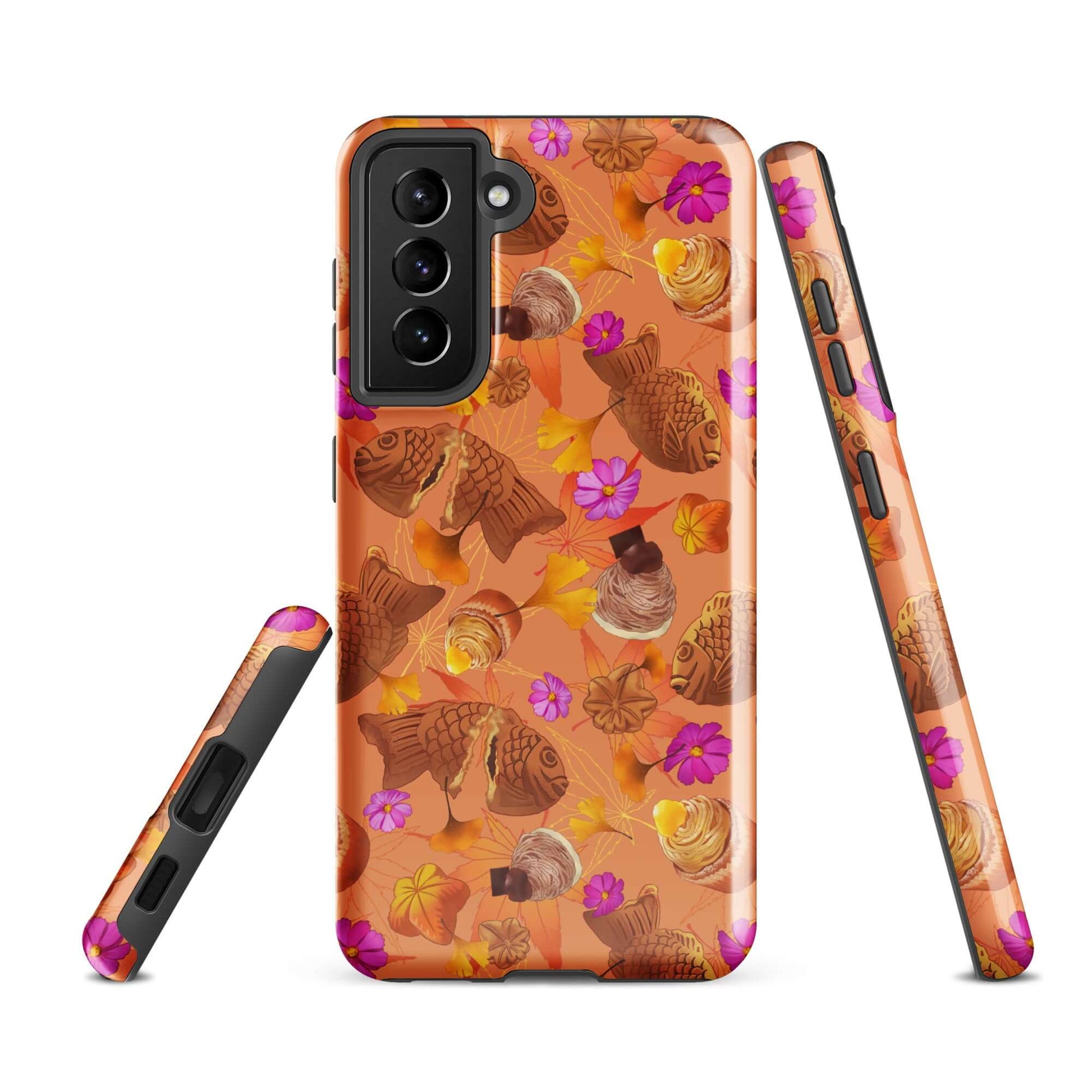 Elevate your style with the Momiji Samsung® Tough Case, showcasing vibrant art while ensuring protection and durability.