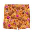 Shop the vibrant Momiji Shorts, perfect for fall fun with a four-way stretch fabric and playful autumn designs.