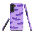 Stylish Morrigan Samsung® Tough Case featuring a bat design, offering durability and protection for your phone.