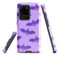 Stylish Morrigan Samsung® Tough Case featuring bat designs, ensuring protection and artful aesthetics for your phone.