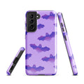 Morrigan Samsung® Tough Case features a sleek bat design, ensuring stylish protection for your Galaxy S21.