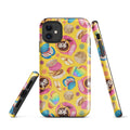 Stylish Pan Dulce iPhone® Tough Case featuring a vibrant dessert design, perfect for protection and flair.