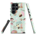 Colorful Parasol Bunny Samsung® Tough Case features adorable bunnies, ensuring style and protection for your phone.