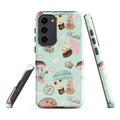 Parasol Bunny Samsung® Tough Case features adorable bunnies in a stylish design, providing durability and protection.