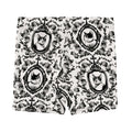 Stylish Queen's Beloved Kitty Shorts featuring elegant cat patterns, perfect for lounging or a day out.