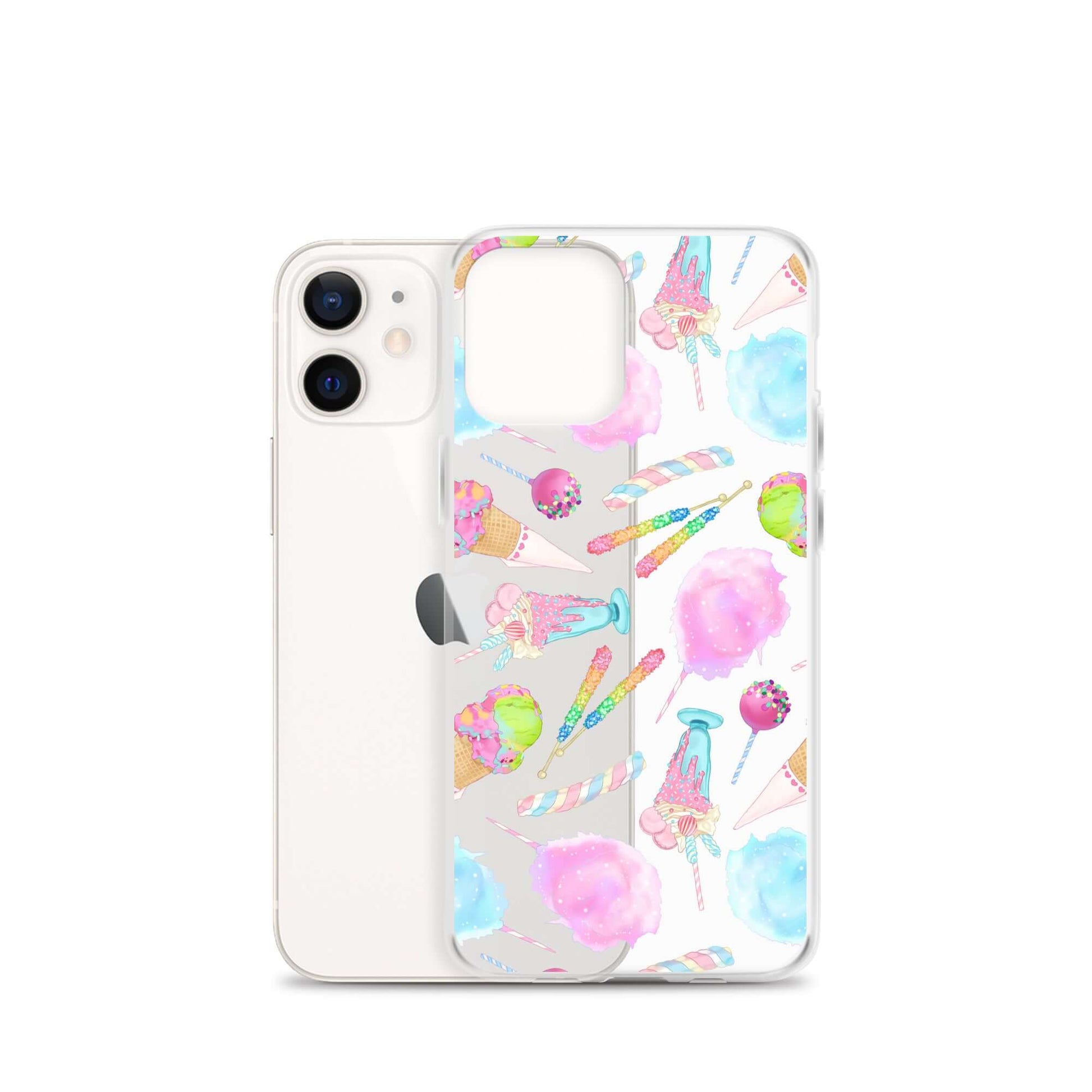 Protect your phone with the colorful Rainbow Candy iPhone® Clear Case, featuring a flexible design and precise openings.