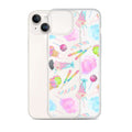 Colorful Rainbow Candy iPhone® Clear Case featuring a playful design, protecting your phone with style and ease.