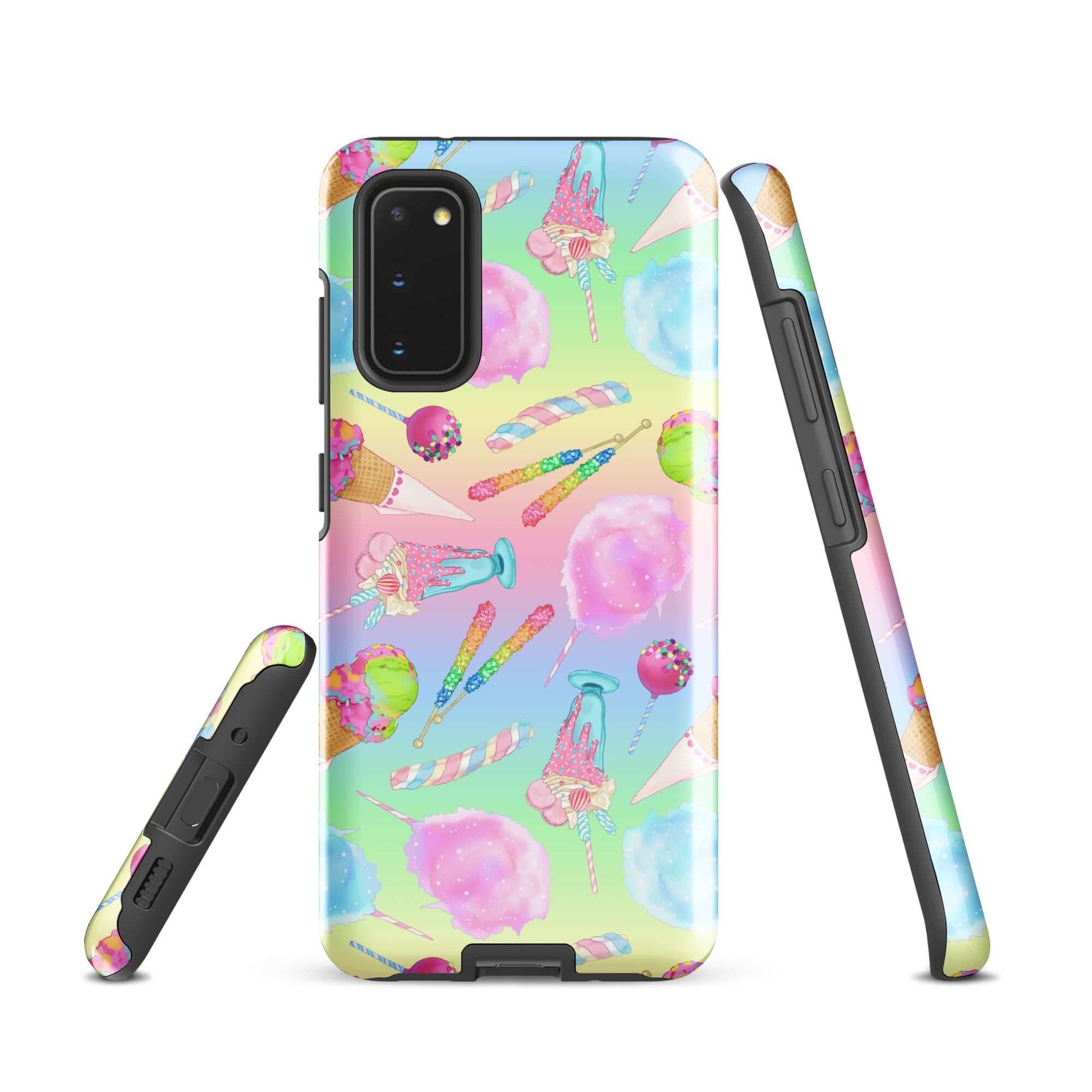 Colorful Rainbow Candy Samsung® Tough Case featuring sweet designs, providing durable protection for your phone.