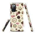 Stylish Royal Cookie Samsung® Tough Case featuring artful cookie and chocolate designs for ultimate phone protection.