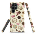 Stylish Royal Cookie Samsung® Tough Case features a durable design with a charming dessert-themed pattern.