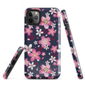 Stylish Sakura iPhone® Tough Case featuring durable layers for maximum protection and beautiful floral design.