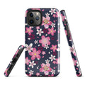 Sakura iPhone® Tough Case features a floral design, combining style and protection for your device.