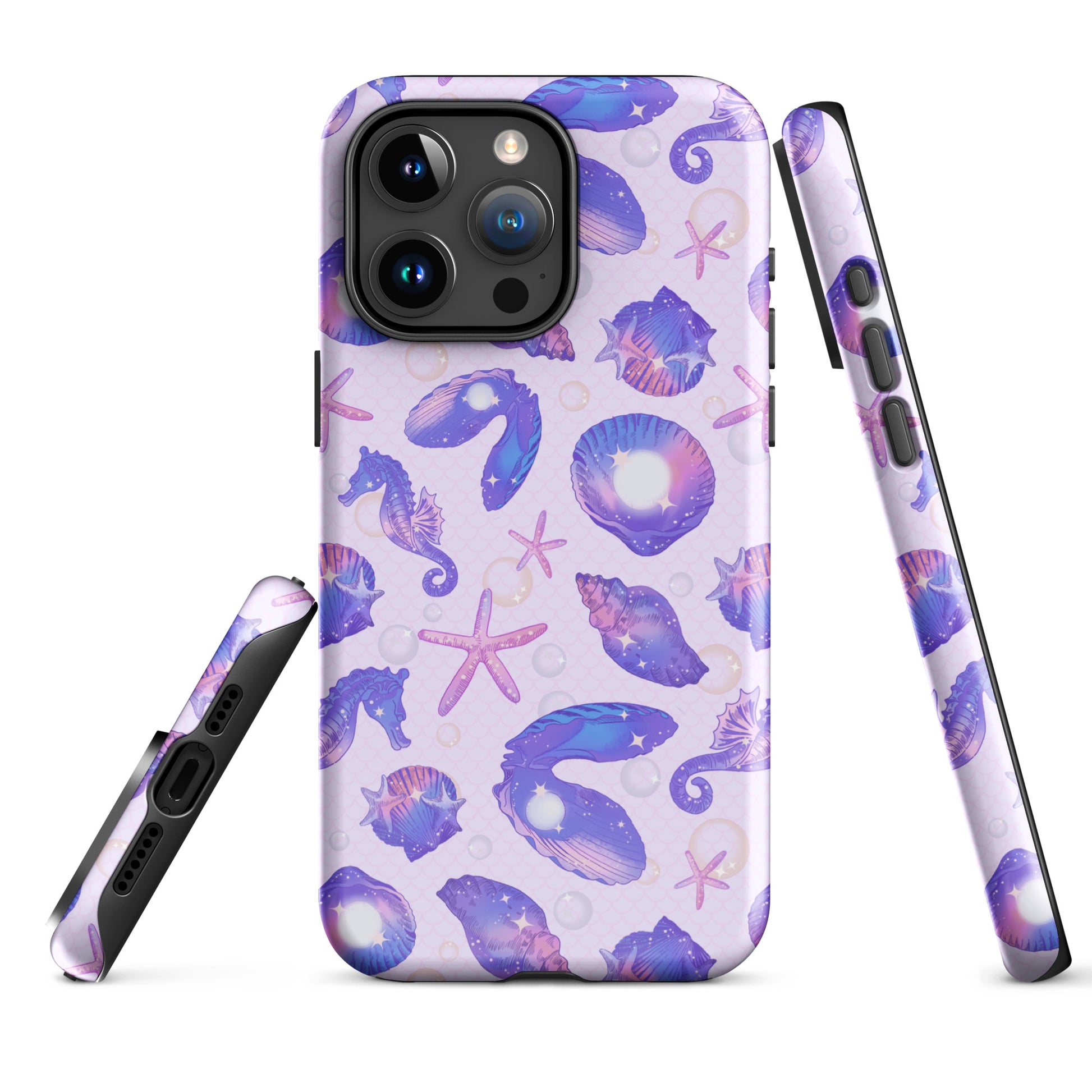Stylish Sea Princess iPhone® Tough Case features a durable design with vibrant sea-themed graphics for all-year protection.