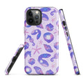 Stylish Sea Princess iPhone® Tough Case features a vibrant sea-themed design for maximum protection and style.