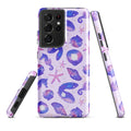 Stylish Sea Princess Samsung® Tough Case featuring vibrant seashells, ensuring durability and protecting your phone.