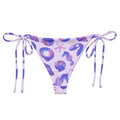 Stylish Sea Princess String Bikini Bottom featuring a colorful seashell design, perfect for poolside relaxation.